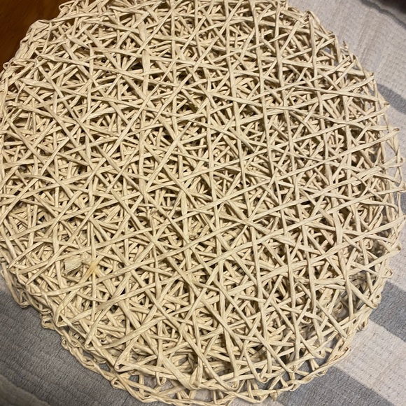 8 pieces Placemats|Creative Round Braided Table Mat For Kitchen - Picture 3 of 9